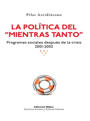 cover image of La política del "mientras tanto"